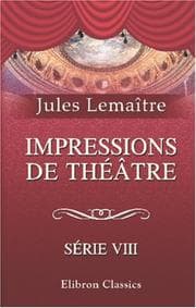 Tapa de Impressions de théâtre