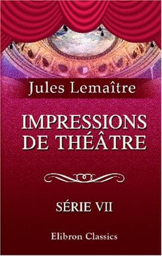 Tapa de Impressions de théâtre