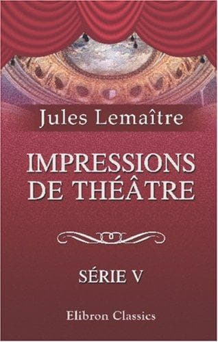 Tapa de Impressions de théâtre