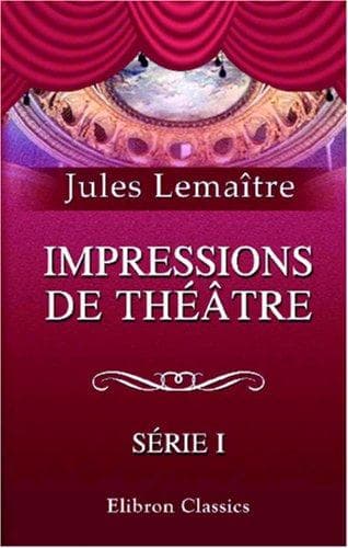 Tapa de Impressions de théâtre
