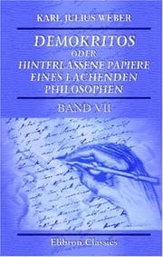 Tapa de Demokritos oder hinterlassene Papiere eines lachenden Philosophen