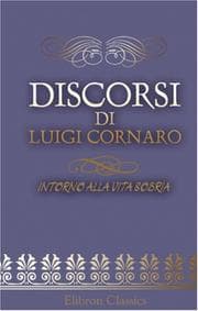 Tapa de Discorsi di Luigi Cornaro