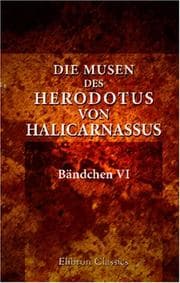 Tapa de Die Musen des Herodotus von Halicarnassus