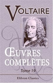 Tapa de Euvres complètes de Voltaire: Nouvelle édition. Tome 19