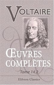 Tapa de uvres complètes de Voltaire: Nouvelle édition. Tome 14