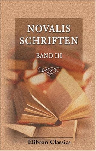 Tapa de Novalis Schriften