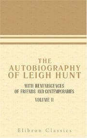 Tapa de The Autobiography of Leigh Hunt, with Reminiscences of Friends and Contemporaries