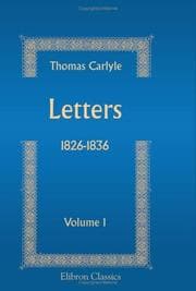 Tapa de Letters (1826-1836): Volume 1