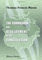 Tapa de The History of North America. The Formation and Development of the Constitution