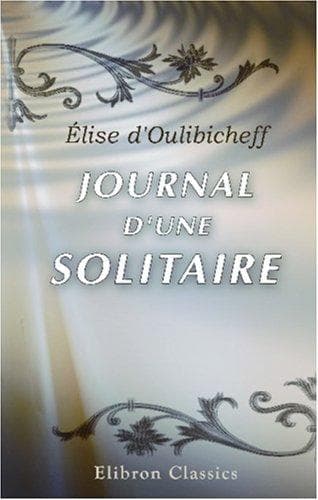 Tapa de Journal d\'une solitaire