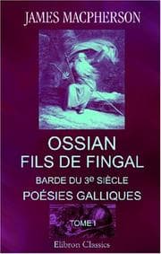 Tapa de Ossian, fils de Fingal, barde du 3e siècle