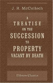 Tapa de On the Succession to Property