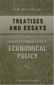 Tapa de Treatises & Essays on Subjects Connected with Economical Policy