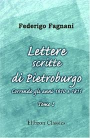 Tapa de Lettere scritte di Pietroburgo. Correndo gli anni 1810 e 1811