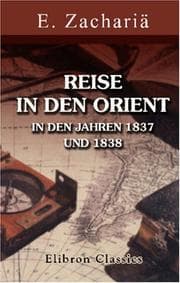 Tapa de Reise in den Orient in den Jahren 1837 und 1838