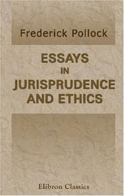 Tapa de Essays in Jurisprudence and Ethics