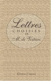 Tapa de Lettres choisies de M. de Voiture