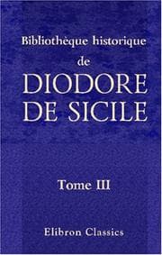 Tapa de Bibliothèque historique de Diodore de Sicile