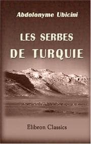 Tapa de Les Serbes de Turquie