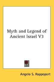 Tapa de Myth and Legend of Ancient Israel V3