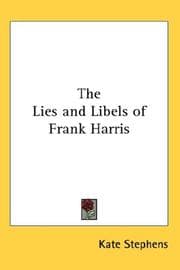 Tapa de The Lies and Libels of Frank Harris