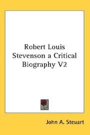 Tapa de Robert Louis Stevenson a Critical Biography V2