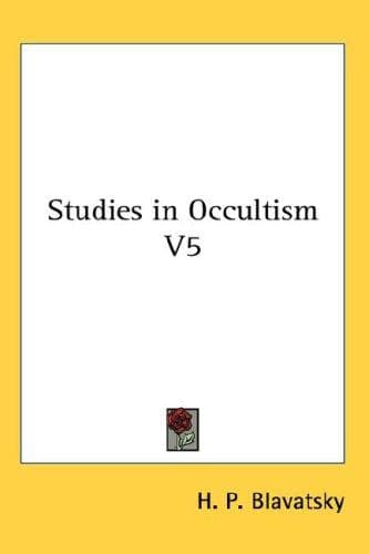 Tapa de Studies in Occultism V5
