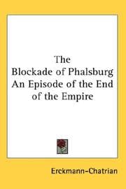 Tapa de The Blockade of Phalsburg An Episode of the End of the Empire