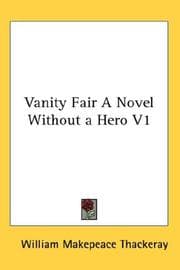 Tapa de Vanity Fair A Novel Without a Hero V1