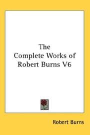Tapa de The Complete Works of Robert Burns V6