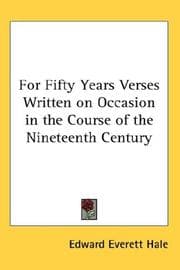 Tapa de For Fifty Years Verses Written on Occasion in the Course of the Nineteenth Century