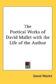 Tapa de The Poetical Works of David Mallet with the Life of the Author