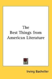 Tapa de Best things from American literature