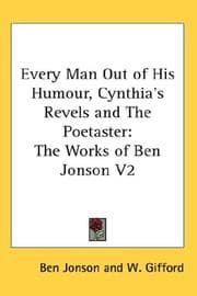 Tapa de Every Man Out of His Humour, Cynthia's Revels And the Poetaster