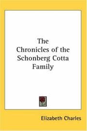 Tapa de The Chronicles of the Schonberg Cotta Family