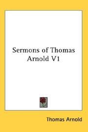 Tapa de Sermons of Thomas Arnold V1