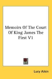 Tapa de Memoirs Of The Court Of King James The First V1