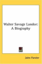 Tapa de Walter Savage Landor