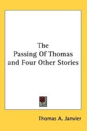 Tapa de The Passing of Thomas and Four Other Stories