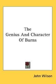 Tapa de The Genius And Character of Burns