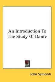 Tapa de An Introduction To The Study Of Dante