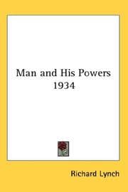 Tapa de Man and His Powers 1934