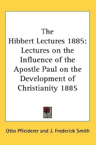 Tapa de The Hibbert Lectures 1885