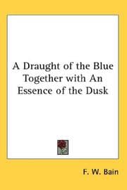 Tapa de A Draught of the Blue Together with An Essence of the Dusk