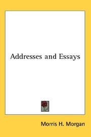 Tapa de Addresses and Essays