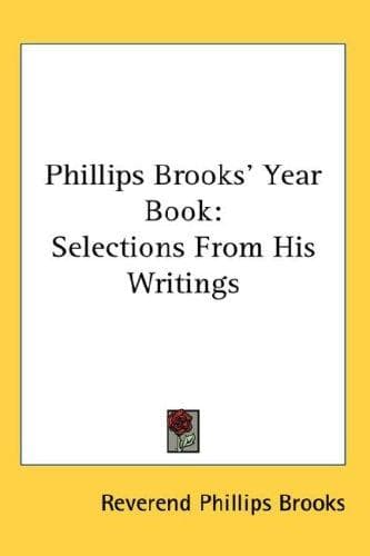 Tapa de Phillips Brooks' Year Book
