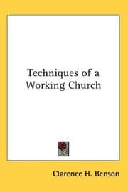 Tapa de Techniques of a Working Church