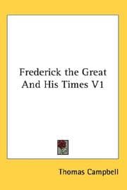 Tapa de Frederick the Great And His Times V1
