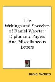 Tapa de The Writings and Speeches of Daniel Webster