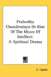 Tapa de Prabodha Chandrodaya Or Rise Of The Moon Of Intellect